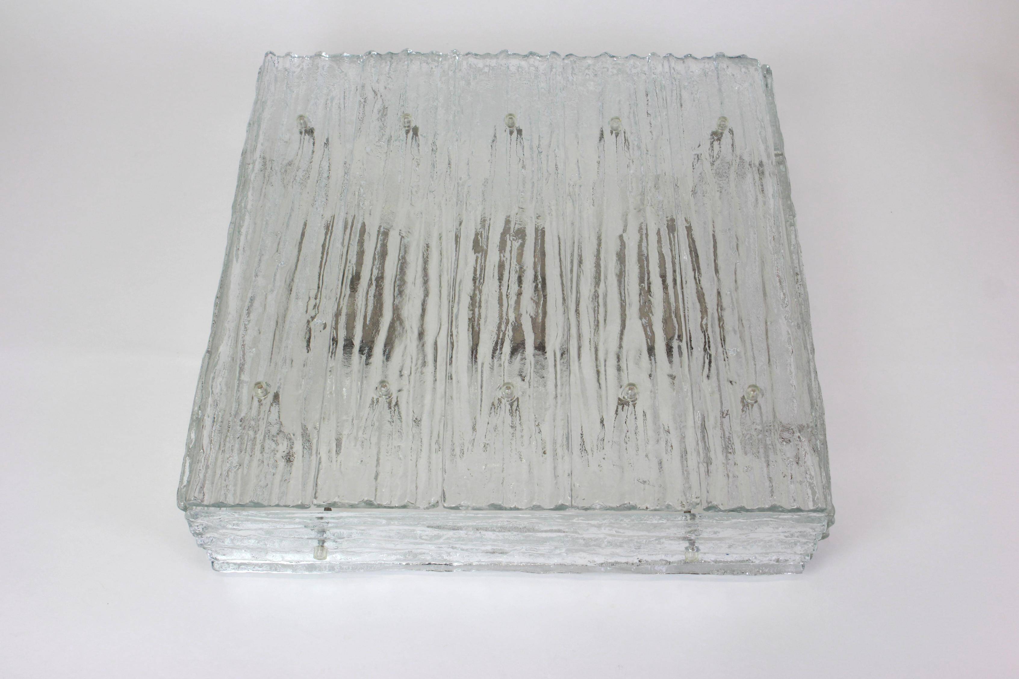 Murano glass ceiling lights by Kalmar, Austria, 1960s.