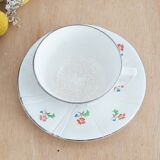 Service 4 cups and saucers Digoin Sarreguemines