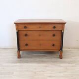 Antique Solid Walnut Chest Of Drawers, Italy Early 19th Century