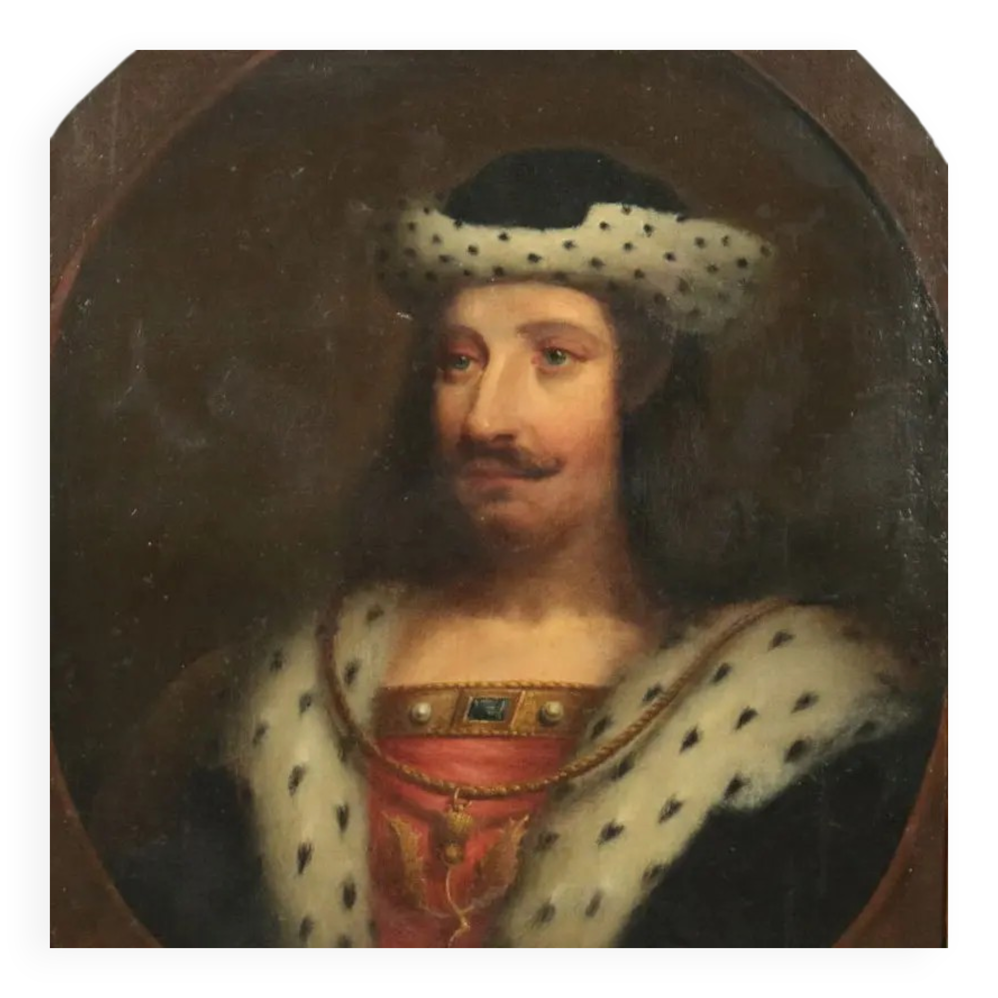 Portrait of a Scottish monarch, oil on canvas, 19th century.