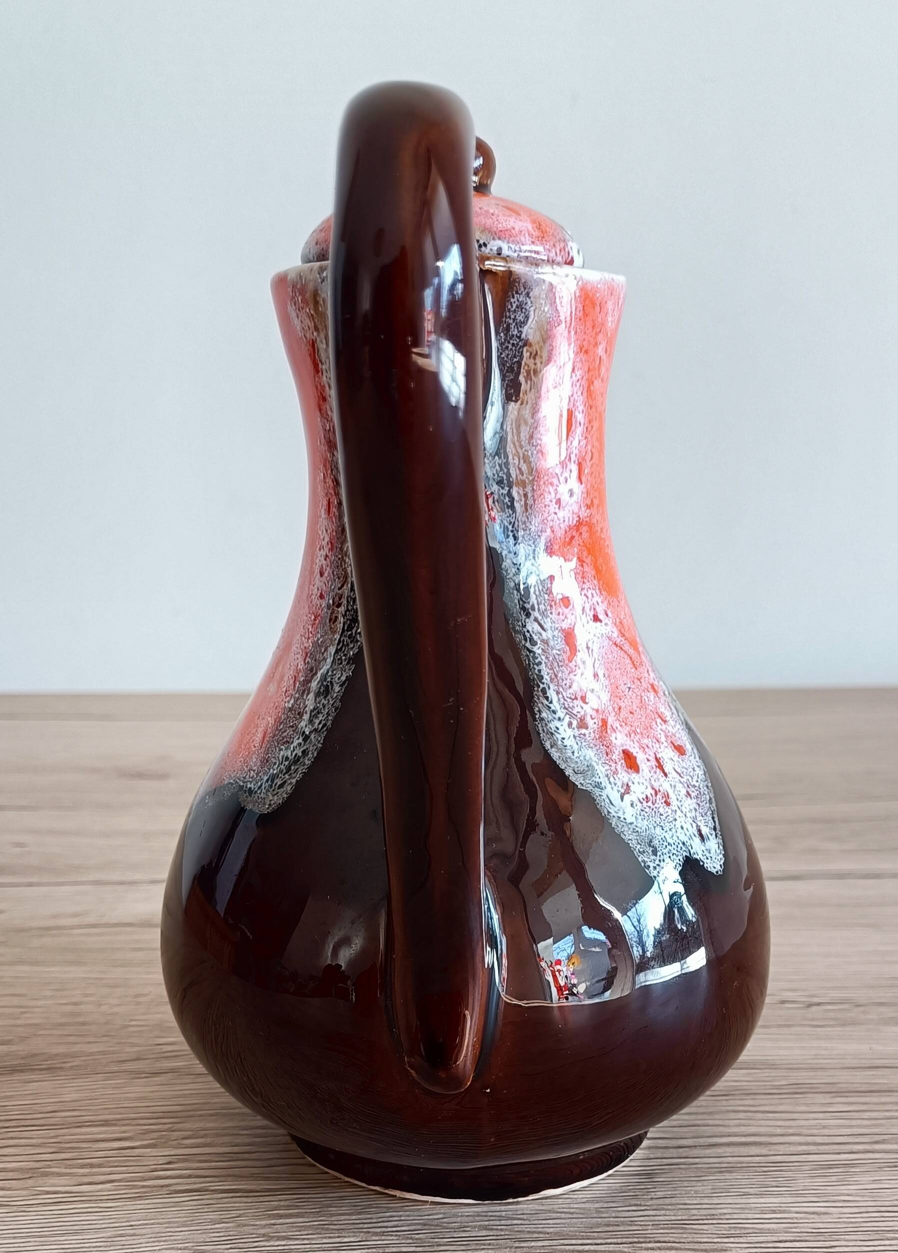 Vallauris earthenware teapot and coffee pot from the 70s