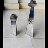 Lot of brutalist candlesticks