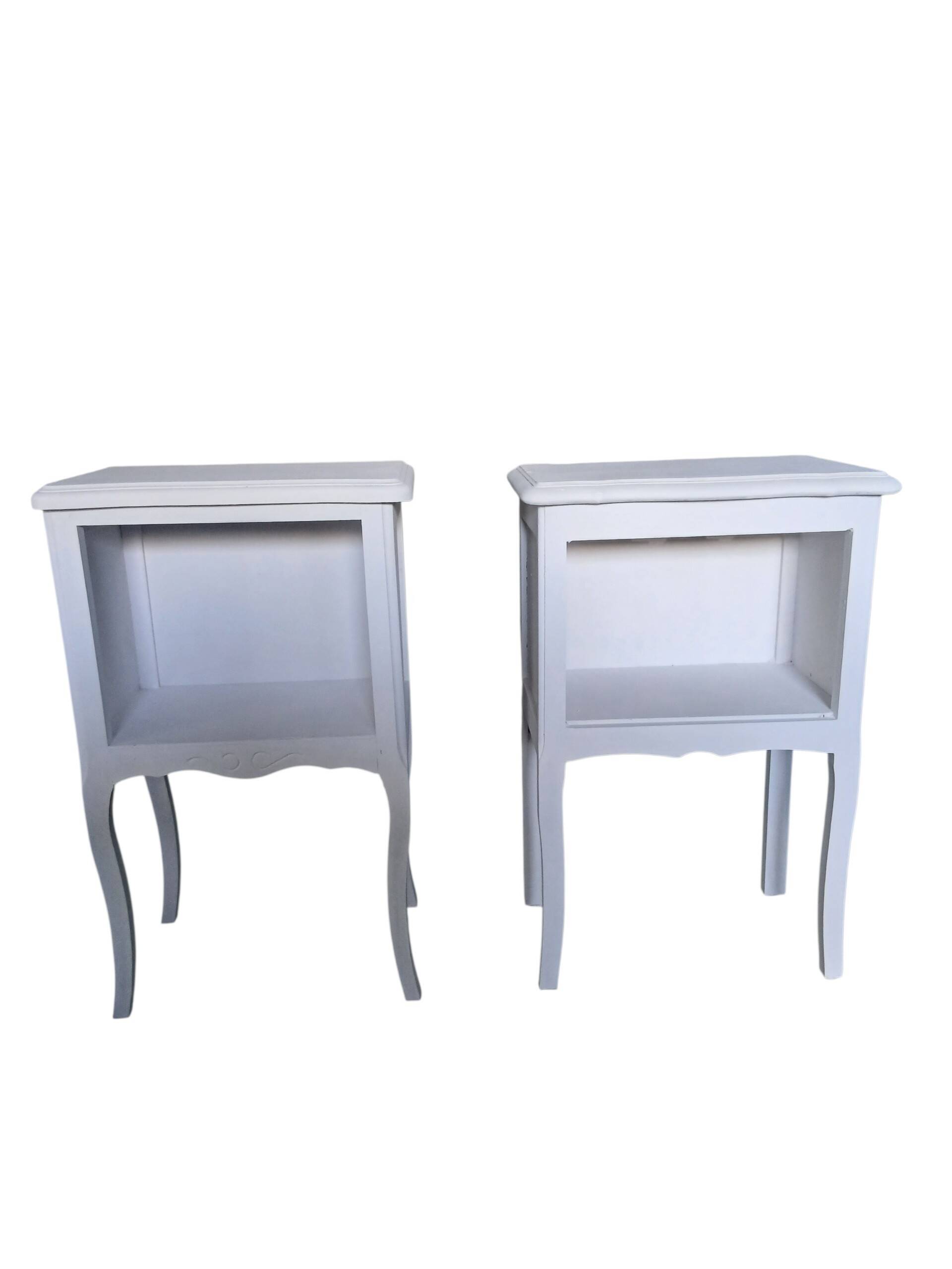 Pair of antique bedside tables