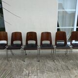 6 stackable Baumann chairs