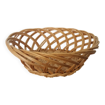 Panière en osier, panier corbeille à pain ou à fruits 23 cm