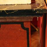 19th Century Italian Faux Marble Lacquer Architectural Pedestals or Columns, Set of 2