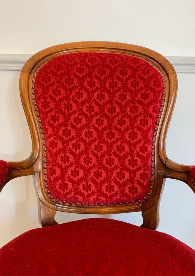 Louis XV Style Cabriolet armchair, circa 1850