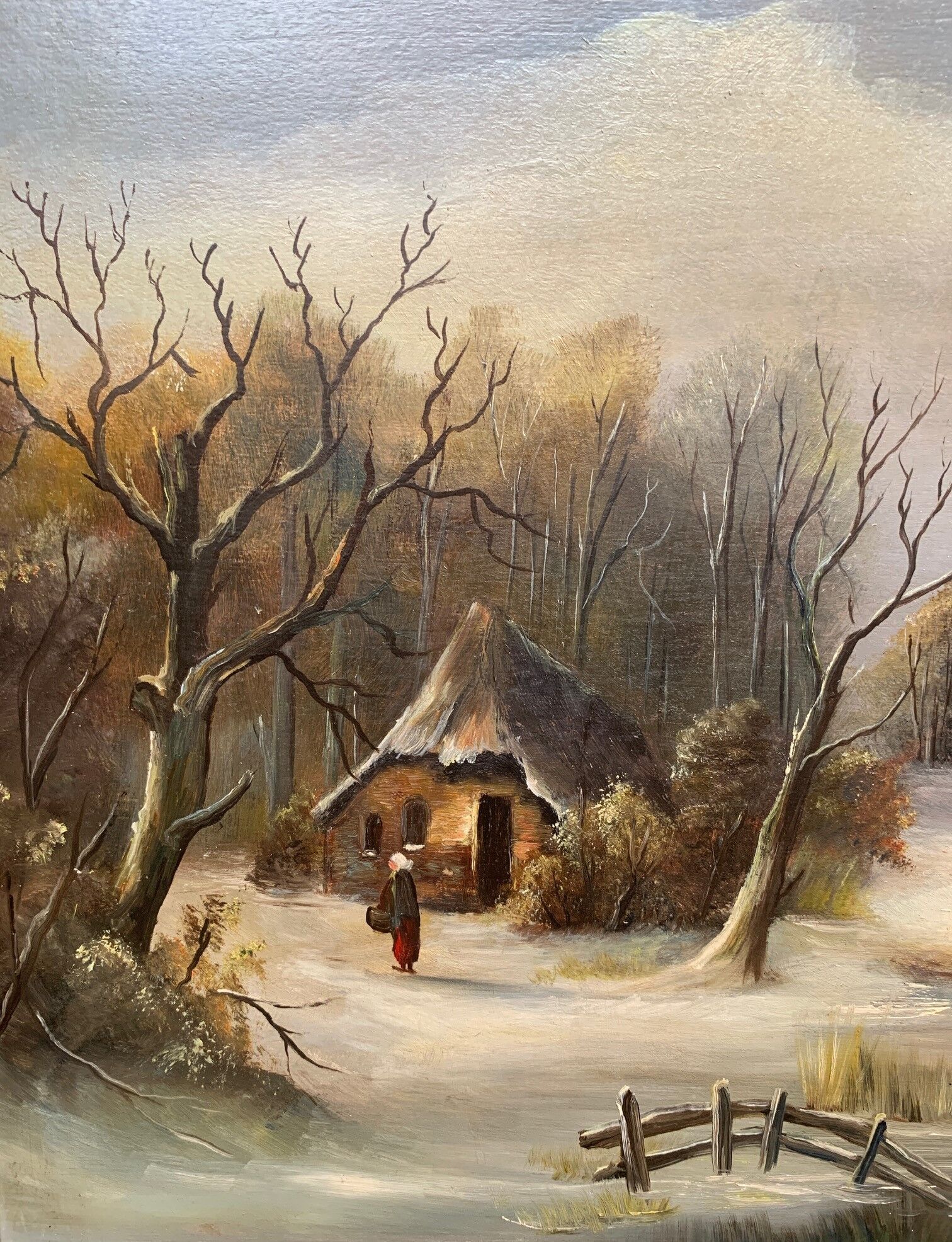 Landscape "Winter skating".