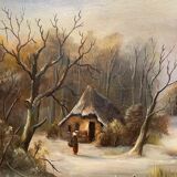 Landscape "Winter skating".