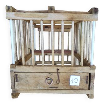 Bird cage in wood and iron n° 10