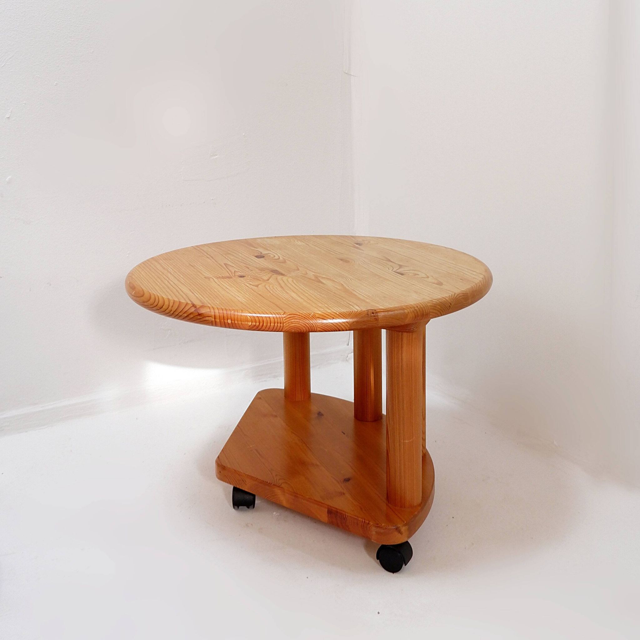 Set of 3 vintage side tables, in the style of Rainer Daumiller