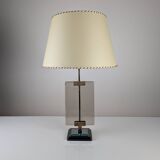 Lampe de table Att. Pietro Chiesa pour Fontana Arte en verre et laiton
