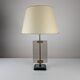 Att. Pietro Chiesa Table Lamp for Fontana Arte in Glass and Brass