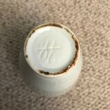 Cracked ceramic vase signed 1970