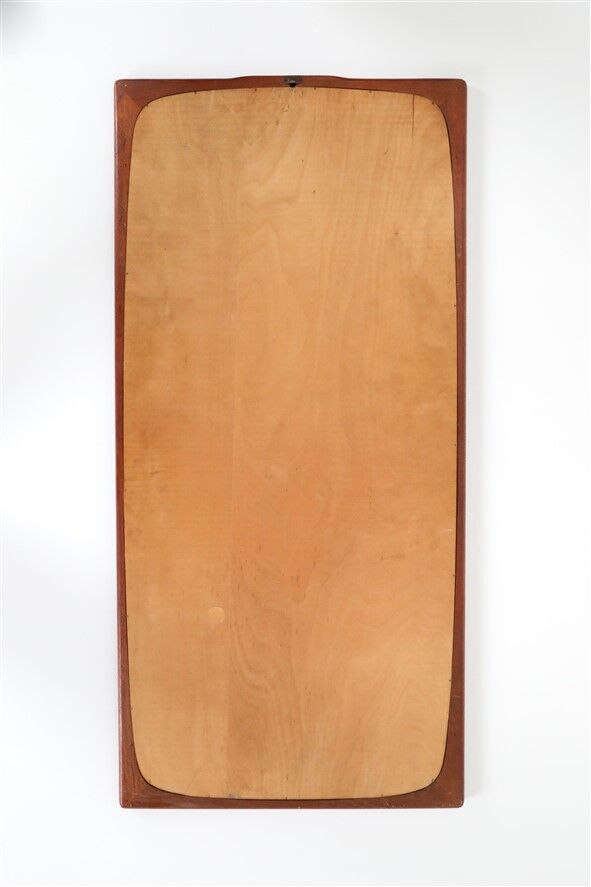 Big mid-century teak mirror / Asbjørn Møbler / Danish modern design / 1960s