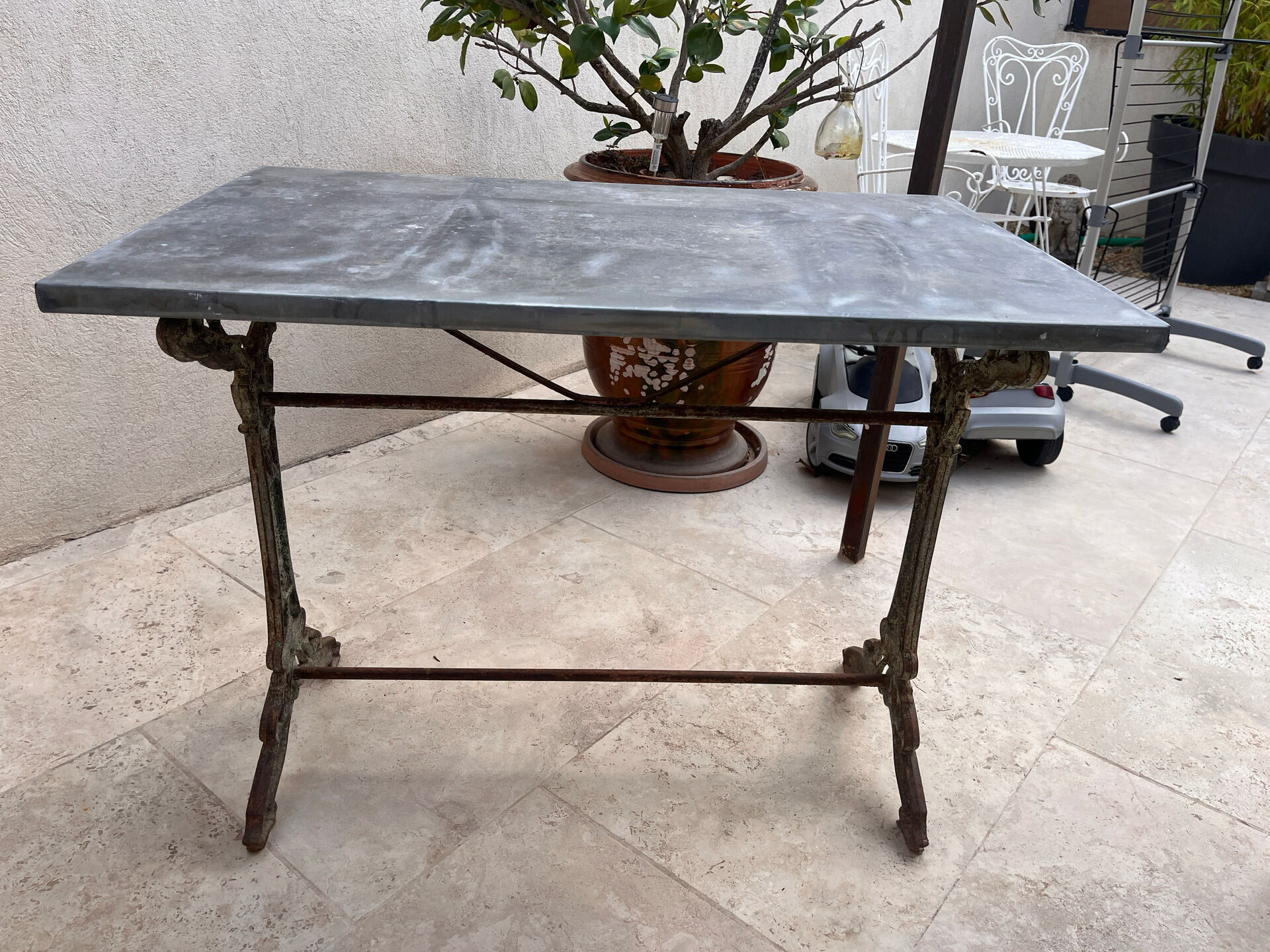 Table bistrot art nouveau 1900