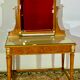 Vintage Art Deco dressing table in precious wood marquetry, 1930