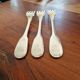 Christofle Set of 3 Versailles model silver-plated table forks