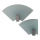 Pair of vintage sandblasted glass wall lights, Italy 1980s