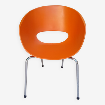 Armchair chair conferred orange design