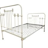 Lit vintage français en fonte : cadre de tête et de pied de lit