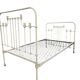 Vintage French cast iron bed: headboard and footboard frame