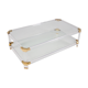 Charles Hollis Jones: Plexiglass & Brass coffee table
