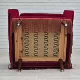 1970s, Danish armchair by Ryesberg Møbler, original condition, velour fabric.