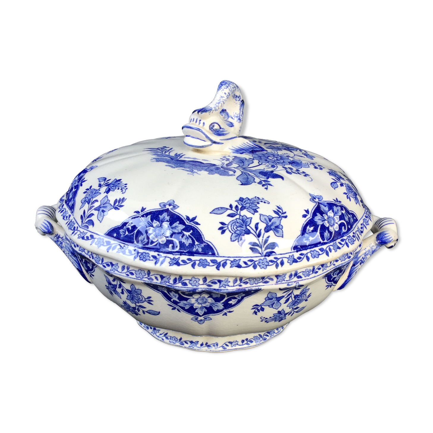 Soup bowl in Gien earthenware