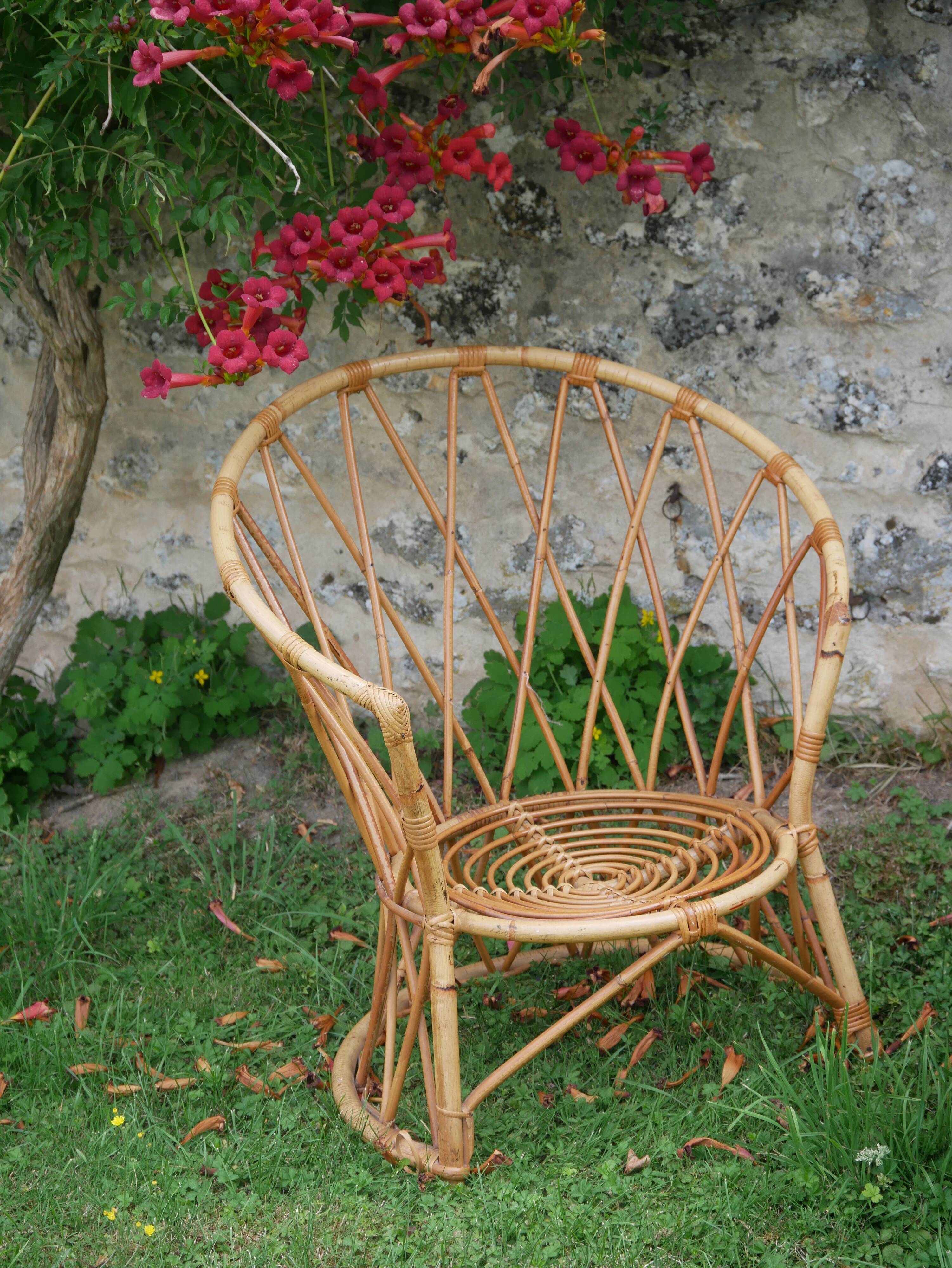Rattan child chair