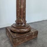 Faux marble wooden stool