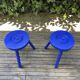 Pair of twisted stools or tables