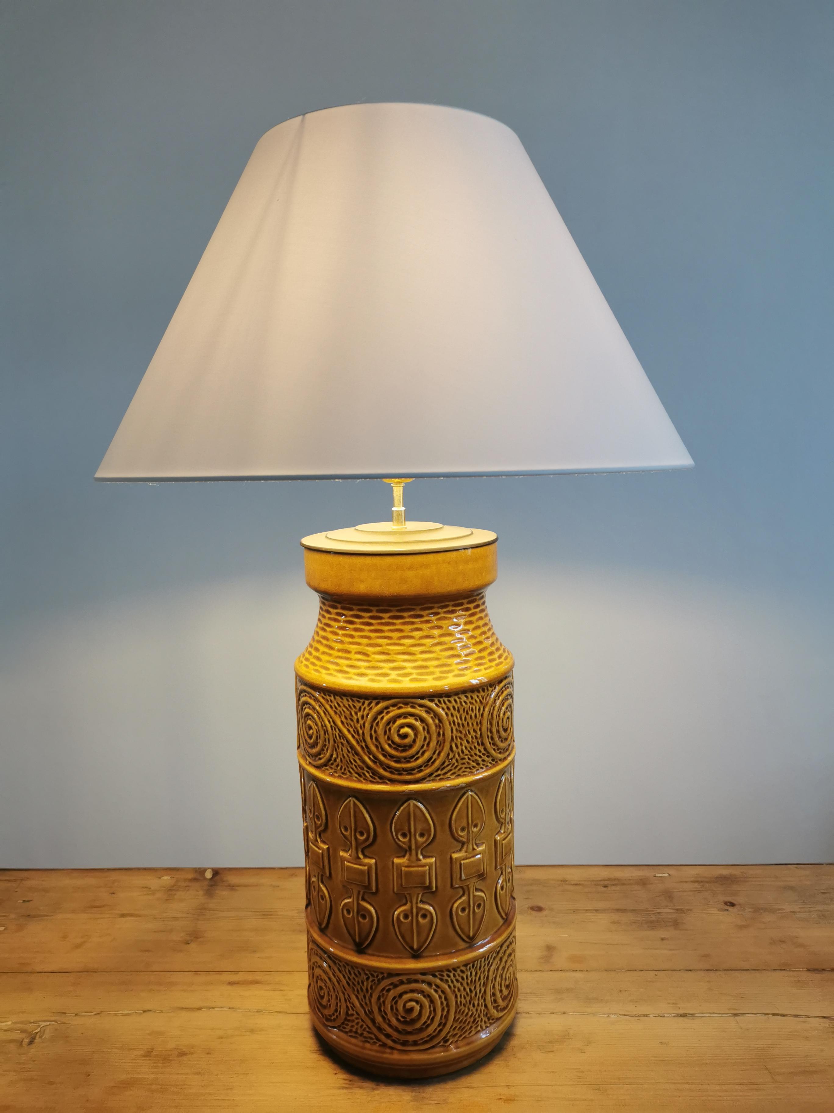 Ceramic lamp Scheurich circa 50s