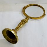 Egyptian standing mirror, made of brass 14x34cm