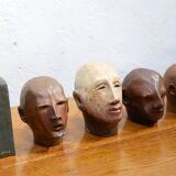 Terracotta head sculpture
