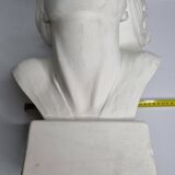 Bust of a young woman by Salvatore Melani, Art Deco style, 48 cm
