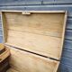 Antique chest, vintage wooden trunk