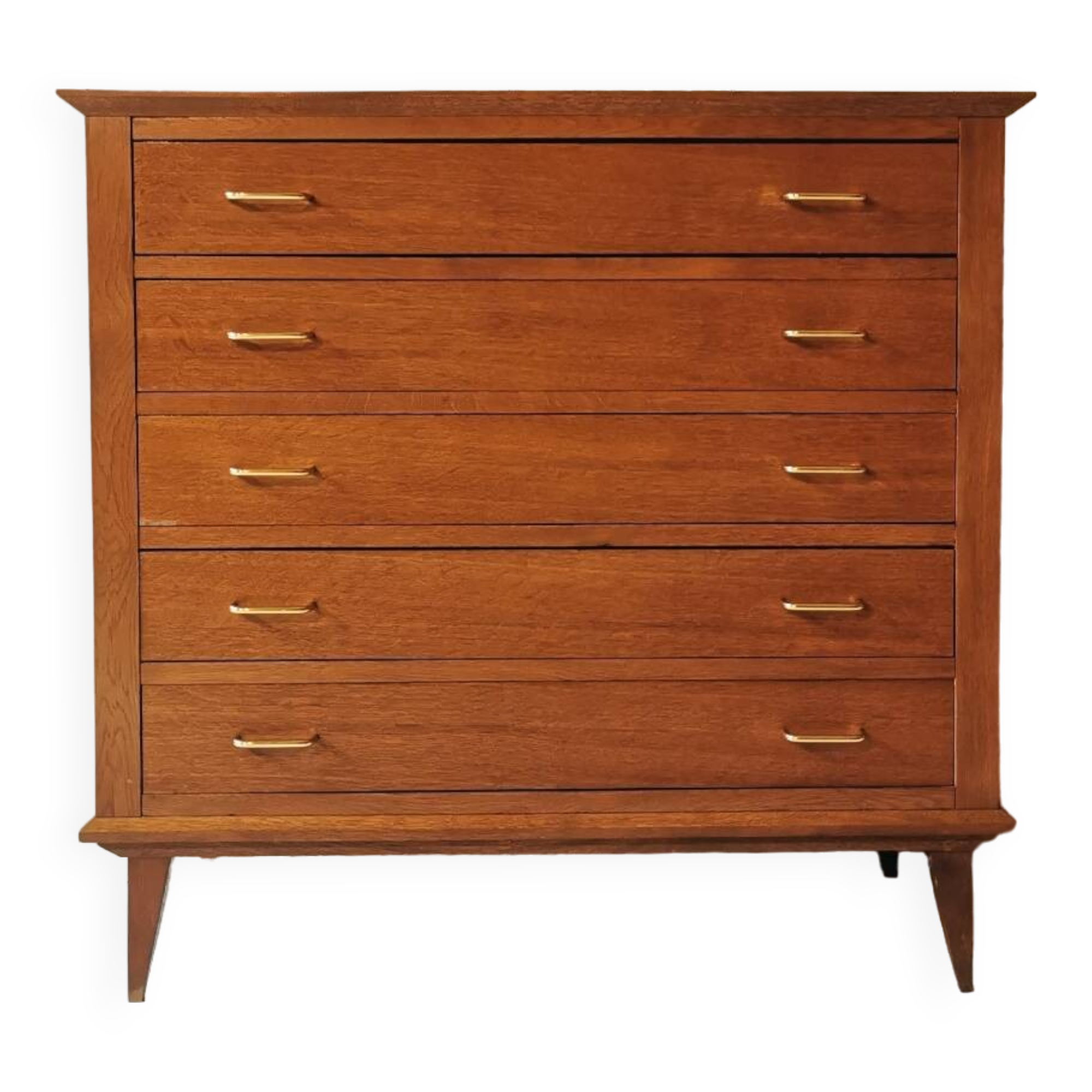 Oak chest of drawers