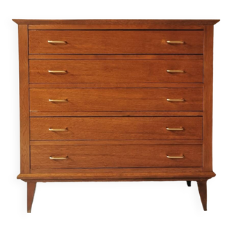 Oak chest of drawers