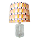 Whisky carafe lamp and abstract lampshade