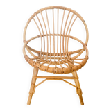 Chaise enfant en rotin