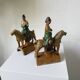 Ming period terracotta equestrian ridge tile