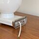 Antique wall light with glass globe and plastic body LAMP-7455