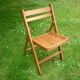 Vintage blond wood folding chair