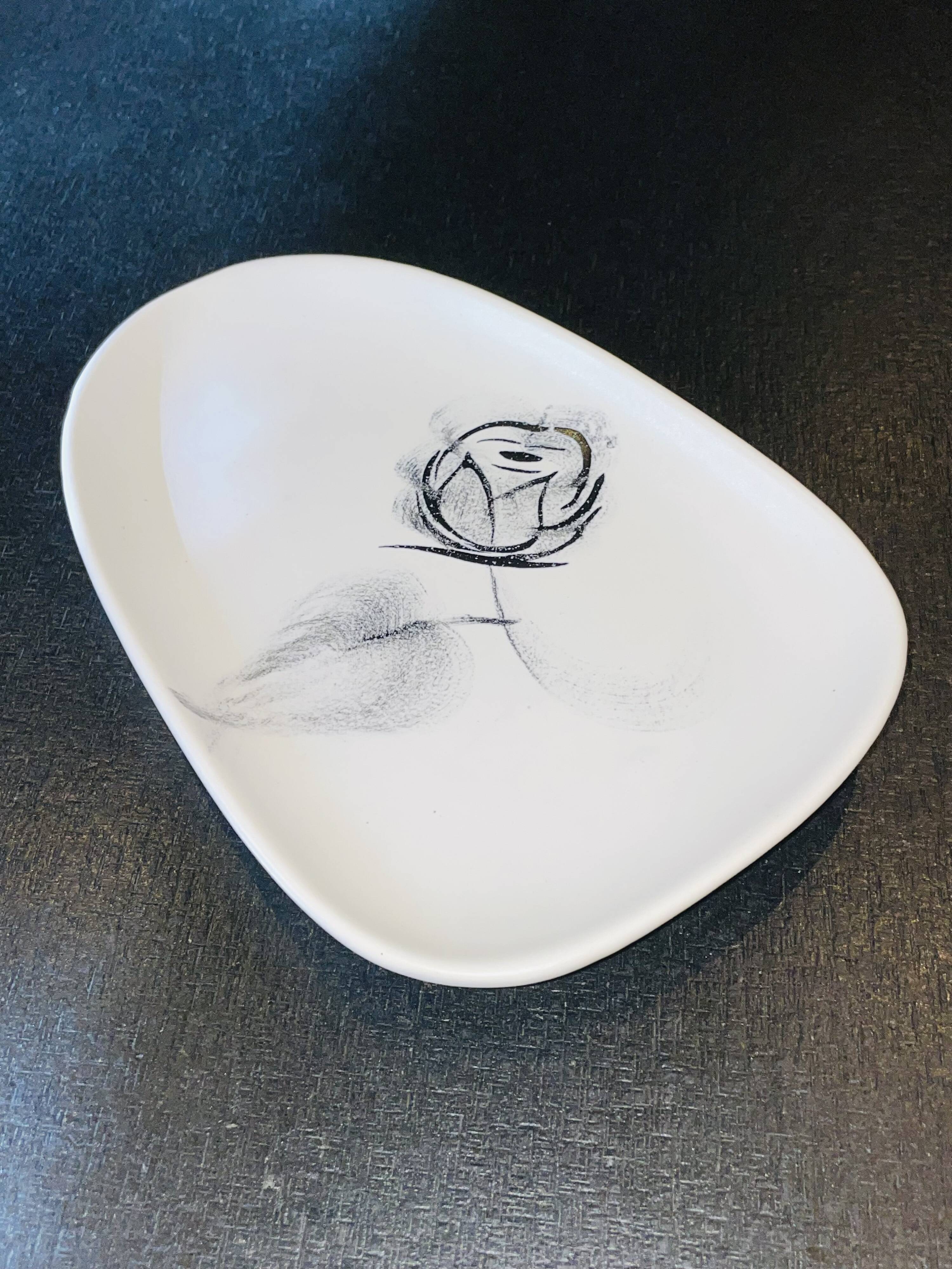 15-piece Niderviller black rose set