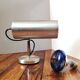 Cylindrical and adjustable wall spotlight in brushed stainless steel, 1970s