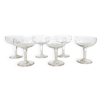 Cut glass bowls from the 1950s.