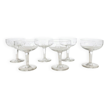 Cut glass bowls from the 1950s.