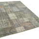 Handwoven Turkish Contemporary 176 cm x 243 cm Grey Patchwork Carpet