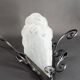 Pair of Wrought Iron Wall Lights by Degué, Art Deco, France, c. 1930